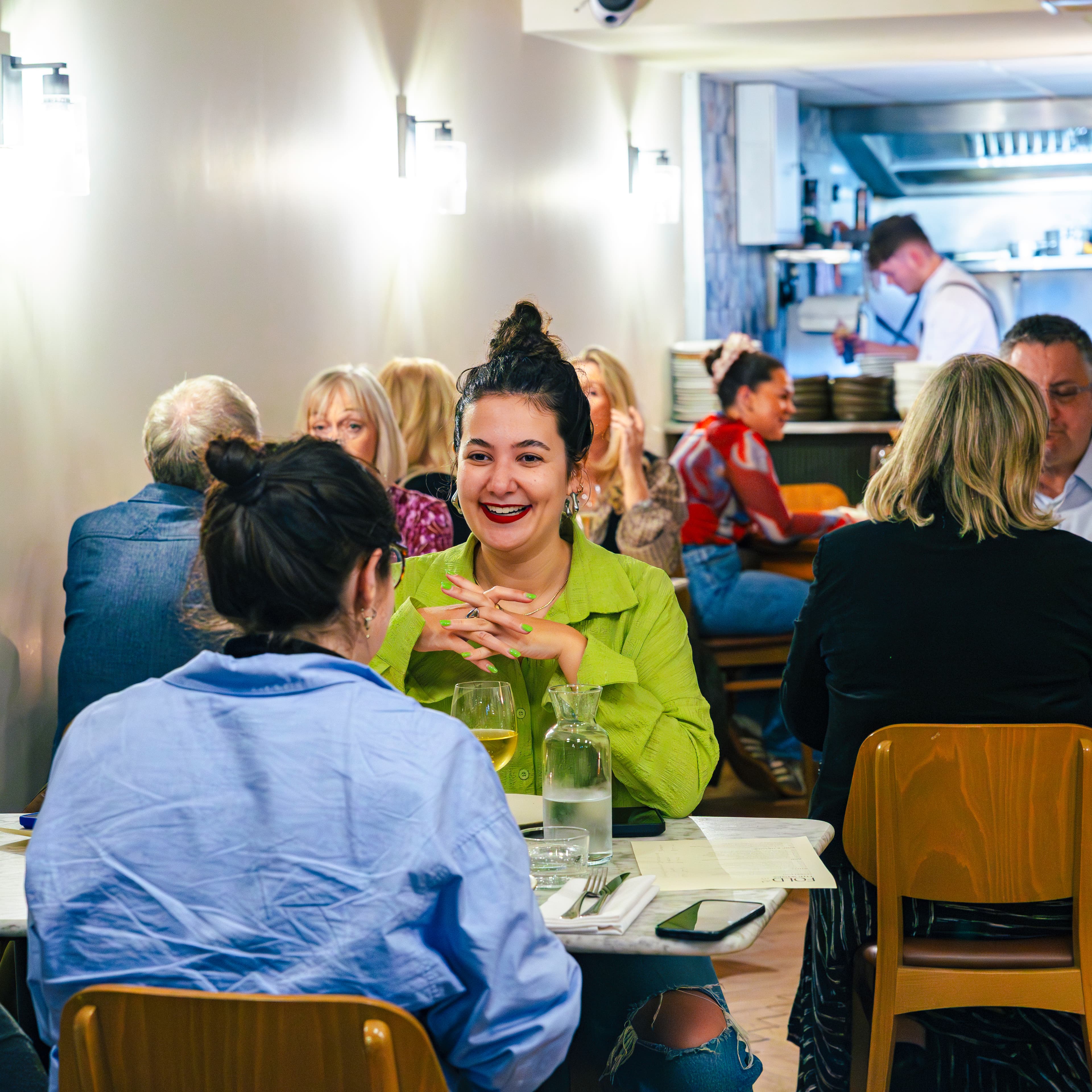 Woman dining