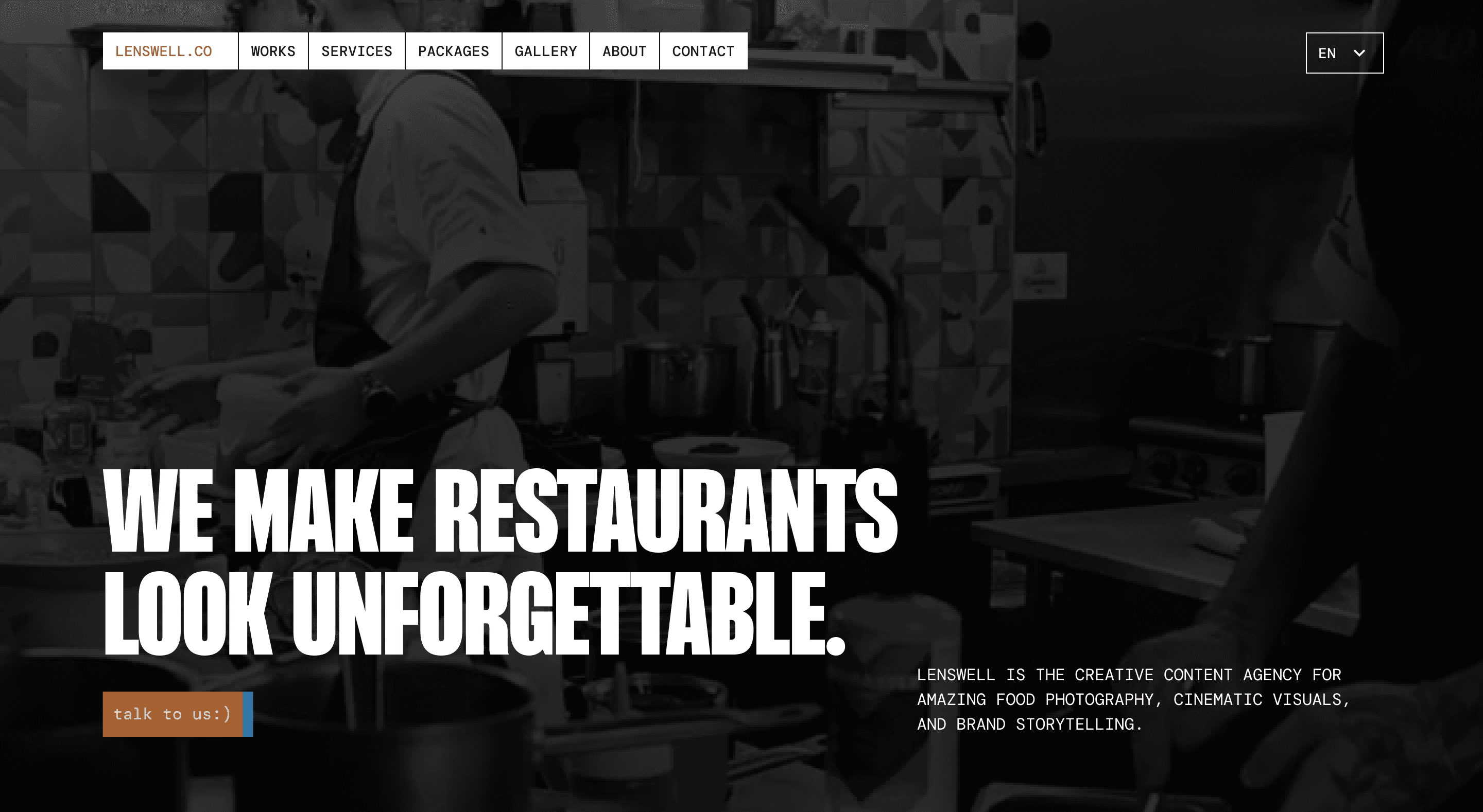 Lenswell website presentation